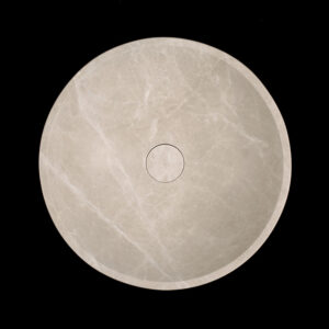 Senorita Grigio Marble Honed Round Basin