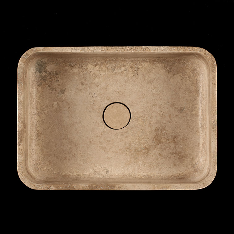 Silver Travertine Basin