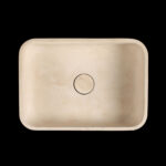 Travertine Light Filled Honed Basin