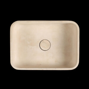 Travertine Light Filled Honed Basin