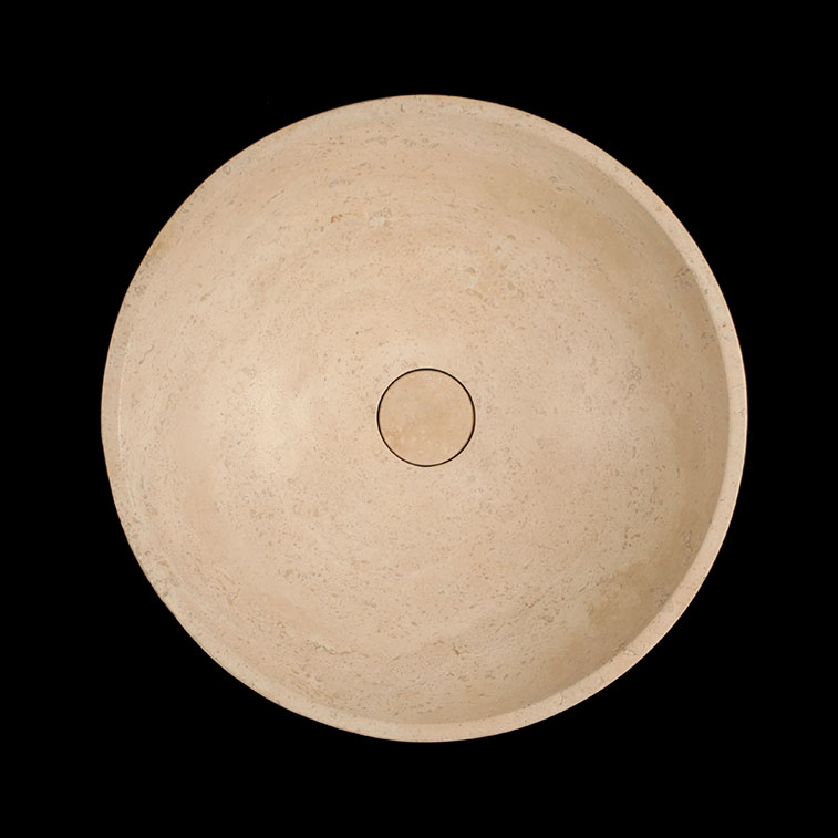 Travertine Light stone basin