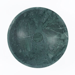 Verde Green Marble Honed Round Basin
