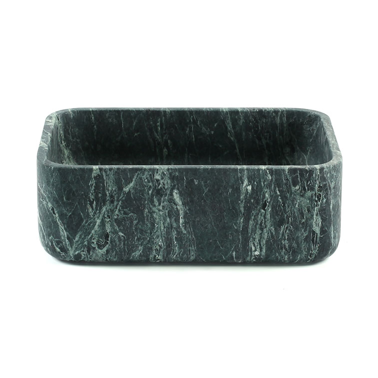 Verde Tinus Marble Rectangular Honed Basin