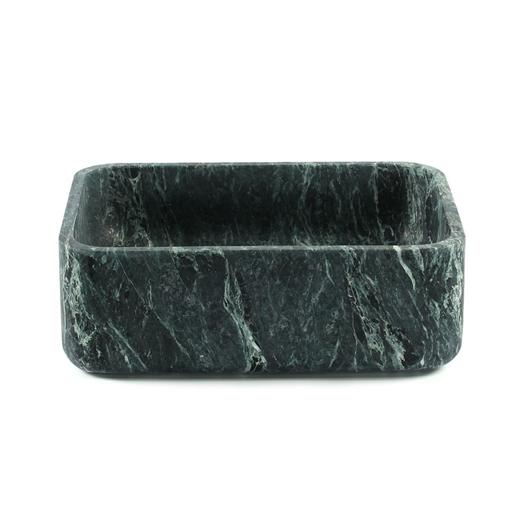 Verde Tinus Marble Rectangular Honed Basin