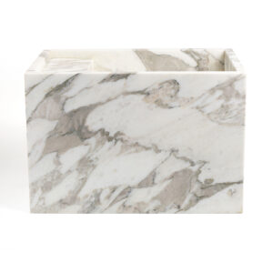 Calacatta Vagly Marble Honed Wall Mounted Basin (MH4)
