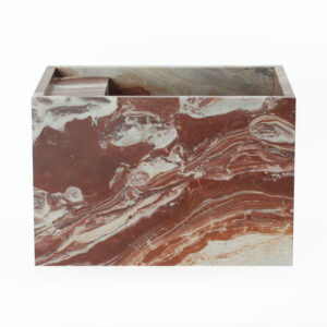 Arabescato Rosso Marble Honed Wall Mounted Basin 2208