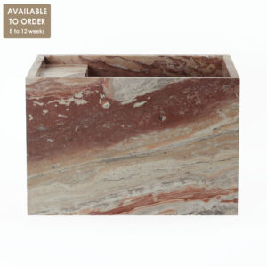 Arabescato Rosso Marble Honed Wall Mounted Basin SS09