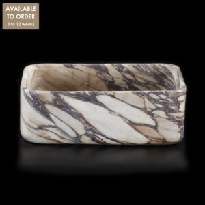Calacatta Viola Marble Rectangular Honed Basin SS48