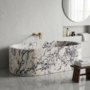 Calacatta Viola Marble Honed Bathtub