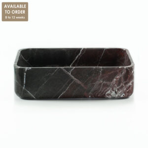 Rosso Levanto Marble Rectangular Honed Basin SS26