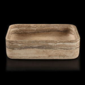 Travertine Silver Rectangular Honed Basin 2233