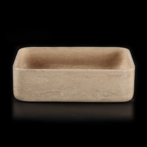 Travertine Classico Light Filled Honed Rectangular Basin 2230