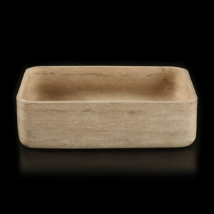 Travertine Classico Light Filled Honed Rectangular Basin 2231