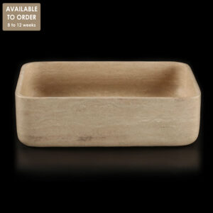 Travertine Classico Light Filled Honed Rectangular Basin SS33