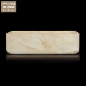 Travertine Classico Light Filled Honed Rectangular Basin SS38