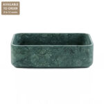 Verde Green Marble Honed Rectangular Basin SS29