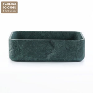 Verde Green Marble Honed Rectangular Basin SS30