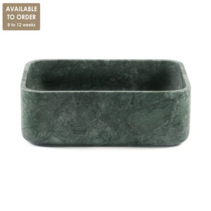 Verde Green Marble Honed Rectangular Basin SS46