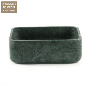 Verde Green Marble Honed Rectangular Basin SS47