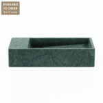 Verde Green Marble (Solid Block) Honed Wall Mounted Basin SS03