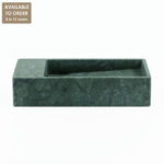 Verde Green Marble (Solid Block) Honed Wall Mounted Basin SS04