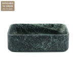 Verde Tinus Marble Rectangular Honed Basin SS30