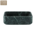 Verde Tinus Marble Rectangular Honed Basin SS35