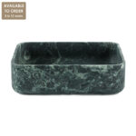 Verde Tinus Marble Rectangular Honed Basin SS36