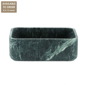 Verde Tinus Marble Rectangular Honed Basin SS48