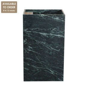 Verde Tinus Marble Honed Rectangular Freestanding Basin SS91