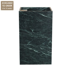 Verde Tinus Marble Honed Rectangular Freestanding Basin SS92