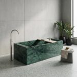 Verde Green Marble Honed Bathtub