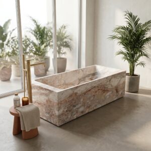 Aurora Milano Marble Honed Bathtub