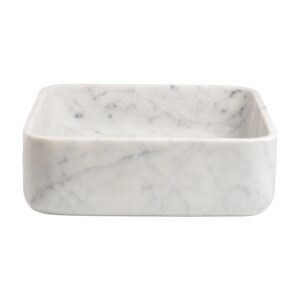 Italian Bianco Carrara Marble Square Honed Stone Basin 301