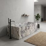 Calacatta Viola Marble Honed Bathtub