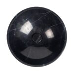 Nero Marquina Marble Round Polished Stone Basin MAR7