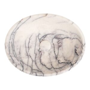 New York Marble Oval Honed Stone Basin 1313