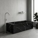 Nero Marquina Marble Honed Bathtub