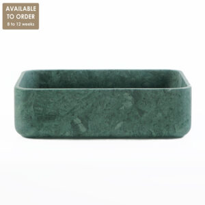 Verde Green Marble Honed Rectangular Basin SS32