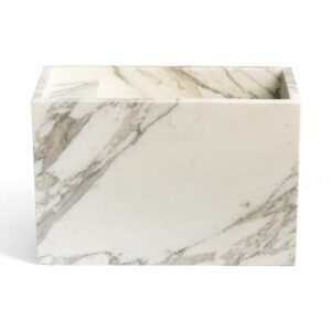 Arabescato Vagly Marble Honed Wall Mounted Basin (MH5)
