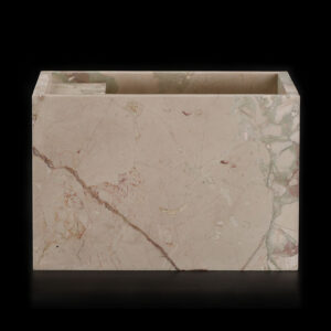 Breccia Rose Marble Honed Wall Mounted Basin 2212