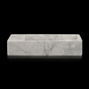 Carrara Marble Honed Wall Mounted Basin 2207