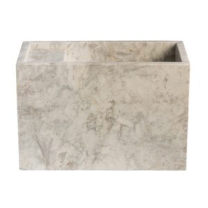 Lord White Marble Honed Wall Mounted Basin (MH1)