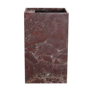 Rosso Levanto Rectangular Marble Honed Freestanding Basin 2217