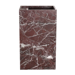 Rosso Levanto Rectangular Marble Honed Freestanding Basin 2266