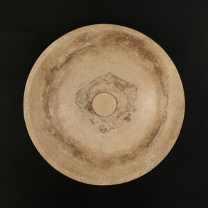 Travertine Silver Round Honed Basin 2216