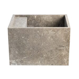 Tundra Grey Marble Honed Wall Mounted Basin (MH1)