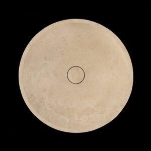 Travertine Classico Light Round Honed Basin 2218