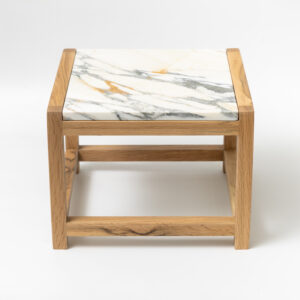 Calacatta Vagly Marble | Timber Framed Side Table