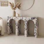 Calacatta Viola Marble Arcadia Console